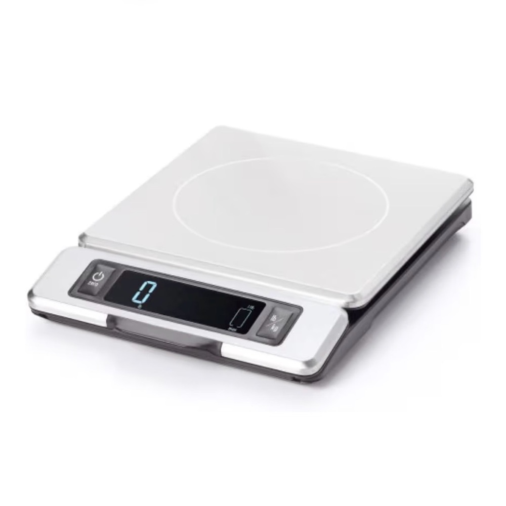 OXO Good Grips 11-Pound Stainless Steel Kitchen Scale with Pull-Out Display